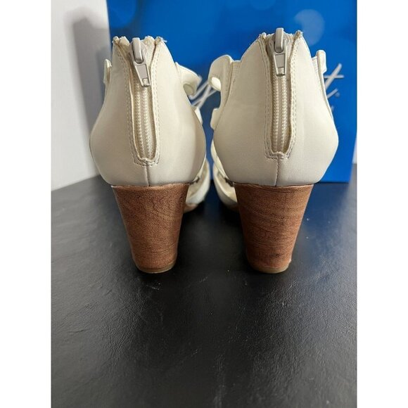 Easy Street Womens Unity Open Toe Casual Platform Sandals White Size 10M - Picture 5 of 16